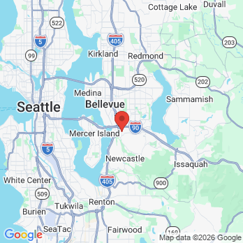 Map to Factoria Family Dentistry office in Bellevue, WA