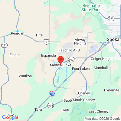 Map to  office in Medical Lake, WA
