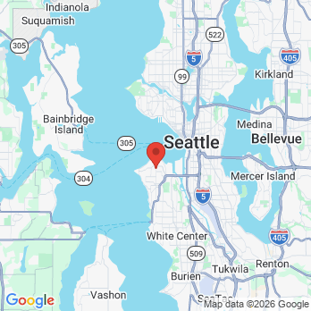 Map to West Seattle Orthodontics office in Seattle, WA