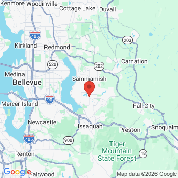 Map to Pine Lake Dental Care office in Sammamish, WA