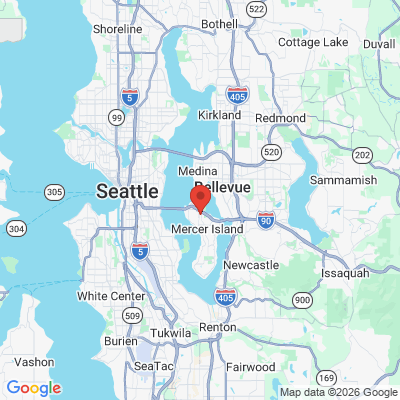 Map to  office in Mercer Island, WA