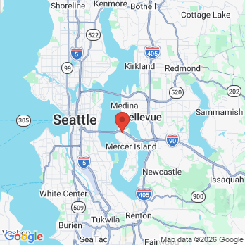 Map to Gibson and Felker Dentistry office in Mercer Island, WA