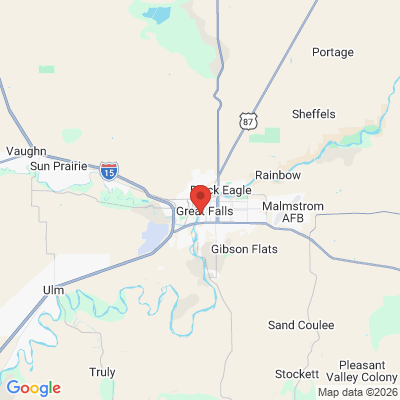 Map to  office in Great Falls, MT