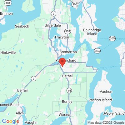 Map to  office in Port Orchard, WA