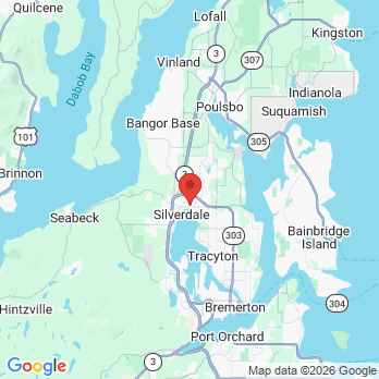 Map to Dr. David Butler office in Silverdale, WA