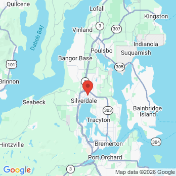 Map to Palmer Dental office in Silverdale, WA