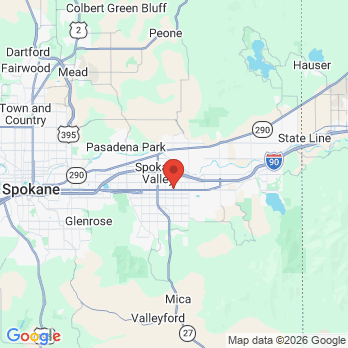 Map to Avenue Dental Care - Spokane Valley office in Spokane Valley, WA