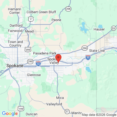 Map to  office in Spokane Valley, WA