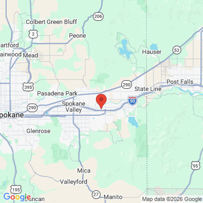 Map to  office in Greenacres, WA