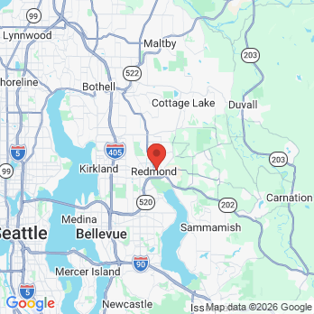 Map to Redmond Town Denal office in Redmond, WA
