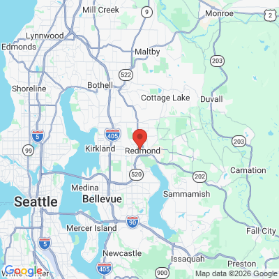 Map to  office in Redmond, WA