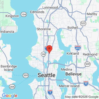 Map to Roosevelt Dental Center office in Seattle, WA
