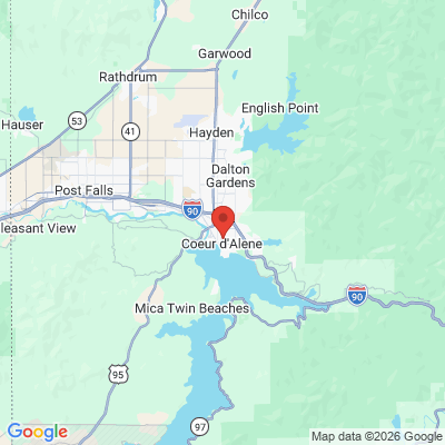 Map to  office in Coeur D'alene, ID