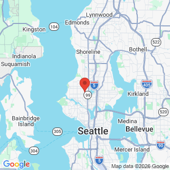 Map to Urban dental group office in Seattle, WA