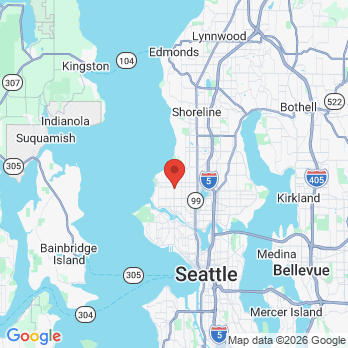 Map to Nelson Orthodontics office in Seattle, WA