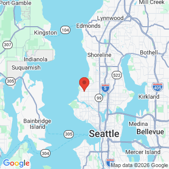 Map to Hygge Laser Dentistry office in Seattle, WA