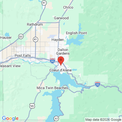 Map to  office in Coeur D'alene, ID