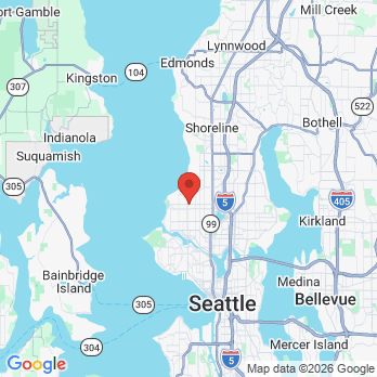 Map to Seattle Crown Hill Dental office in Seattle, WA