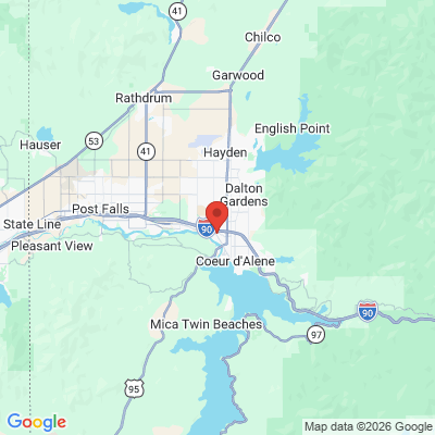 Map to  office in Coeur D'alene, ID