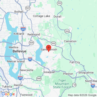 Map to  office in Sammamish, WA