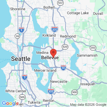 Map to Kevin M. Brown, DDS office in Bellevue, WA