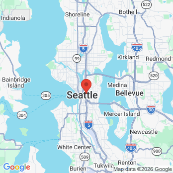 Map to Dental Care Seattle office in Seattle, WA
