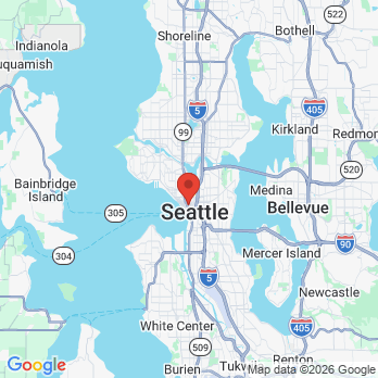 Map to Seattle Dental & Denture Arts office in Seattle, WA