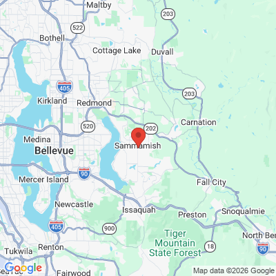 Map to  office in Sammamish, WA