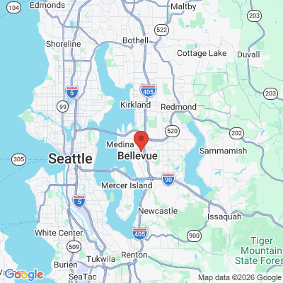 Map to  office in Bellevue, WA