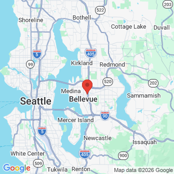 Map to Da Vinci Dental office in Bellevue, WA