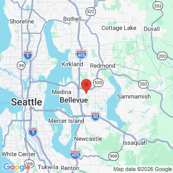 Map to Meydenbauer Dental office in Bellevue, WA