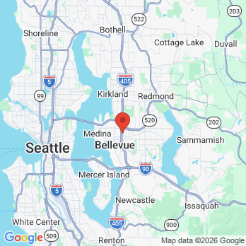 Map to Bellevue Park Dental office in Bellevue, WA