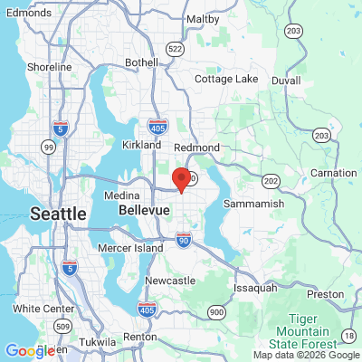 Map to ADVANCED ENDODONTICS office in Bellevue, WA