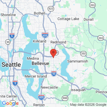 Map to Yassin Dental Surgery office in Bellevue, WA