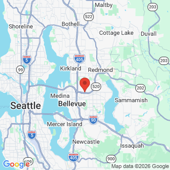 Map to Christy A Kim, DDS office in Bellevue, WA