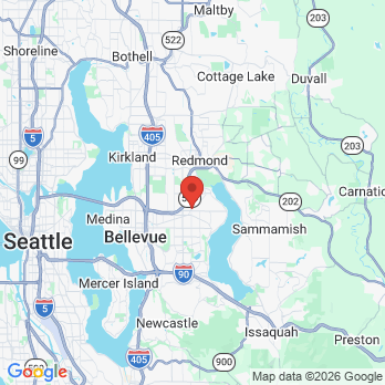 Map to Ideal Smiles office in Bellevue, WA