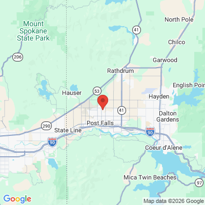 Map to  office in Post Falls, ID