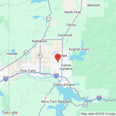 Map to  office in Hayden, ID