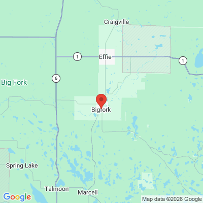 Map to  office in Bigfork, MN