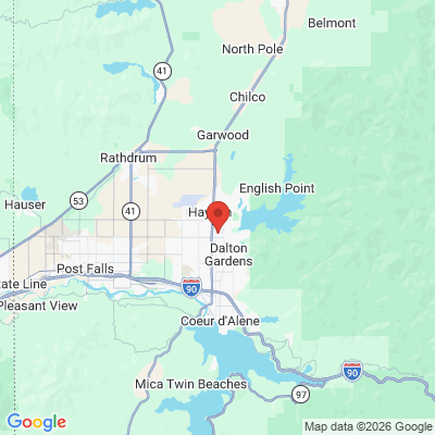 Map to  office in Hayden, ID