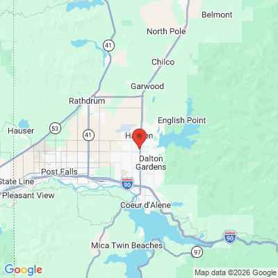 Map to  office in Hayden, ID