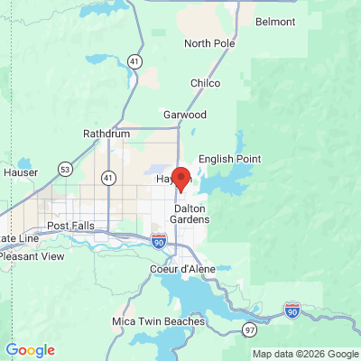 Map to  office in Hayden, ID