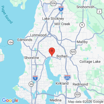 Map to Cooleysmiles Kenmore office in Kenmore, WA