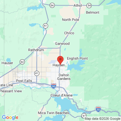 Map to  office in Hayden, ID