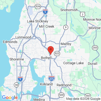 Map to Bothell Family Dentistry office in Bothell, WA