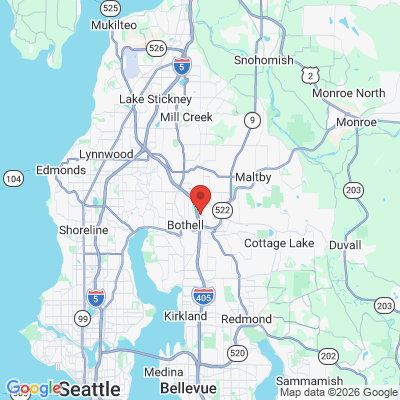 Map to Bothell Family Dentistry office in Bothell, WA