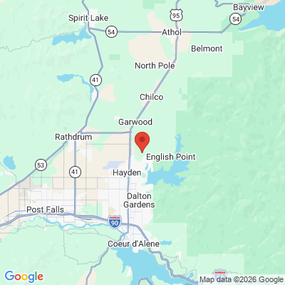 Map to  office in Hayden, ID