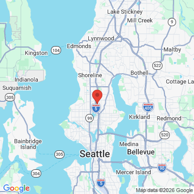 Map to Rain City Dentistry office in Seattle, WA