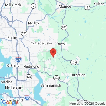 Map to Premier Orthodontics office in Redmond, WA