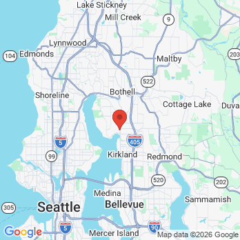 Map to Alder Creek Dental office in Kirkland, WA